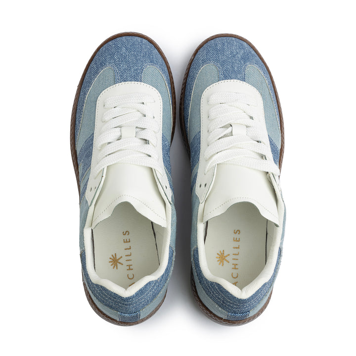 G-Sneakers | Laceup Comfy Sneakers - Denim