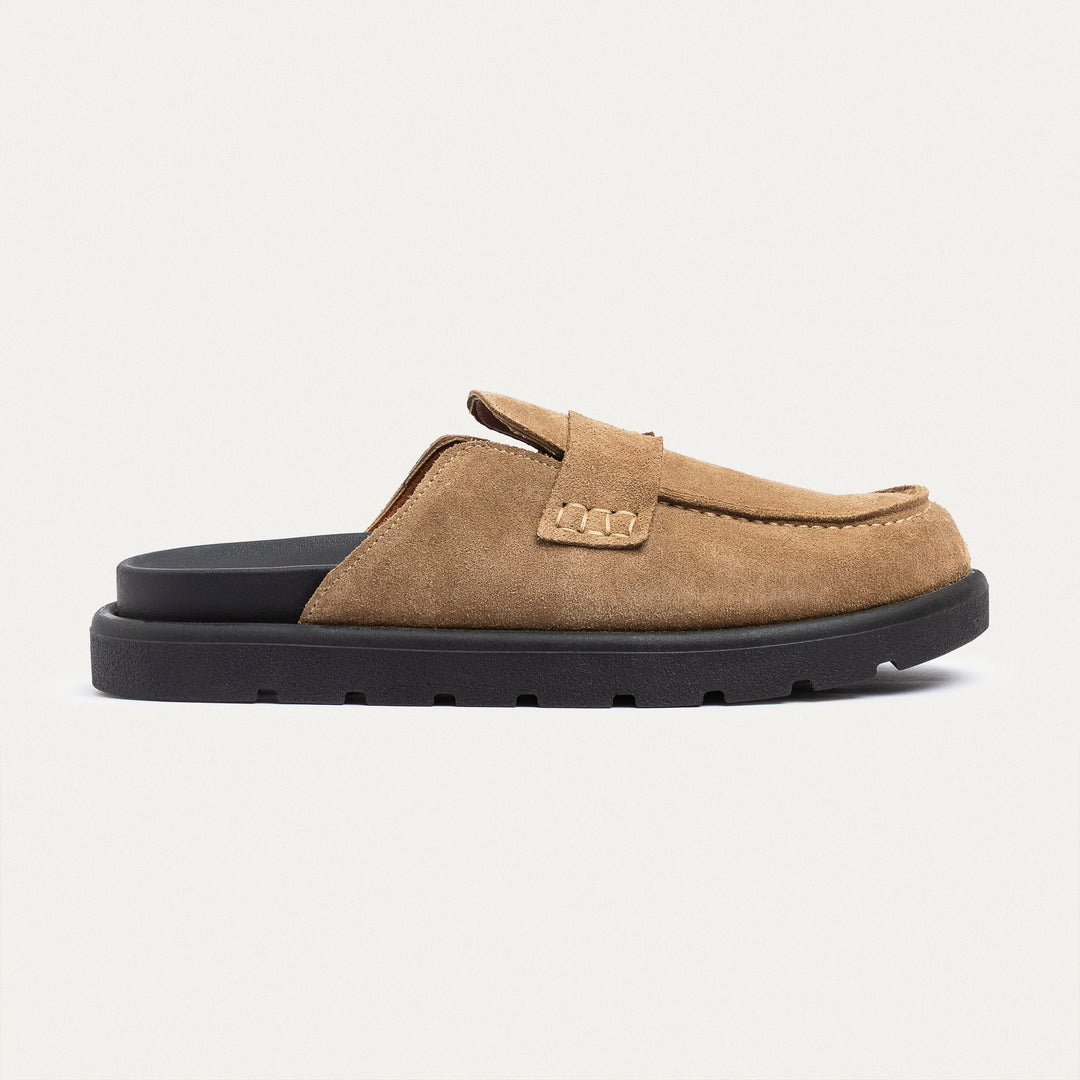 Achilles Suede Slip-On Loafer Mule | Cafe