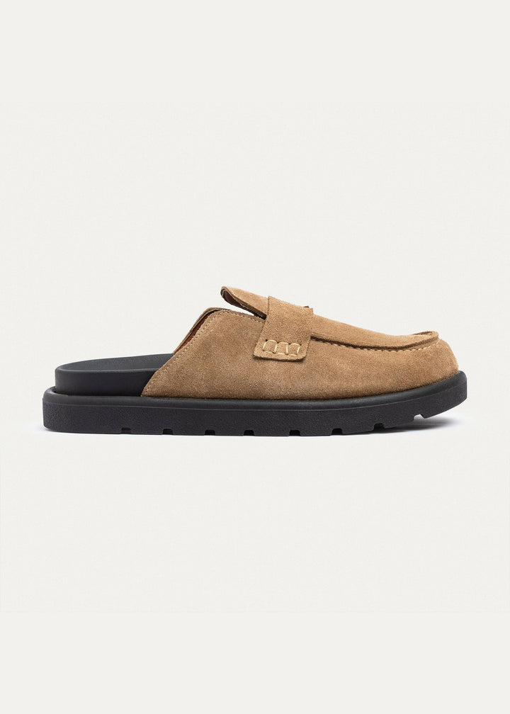 Achilles Suede Slip-On Loafer Mule | Cafe