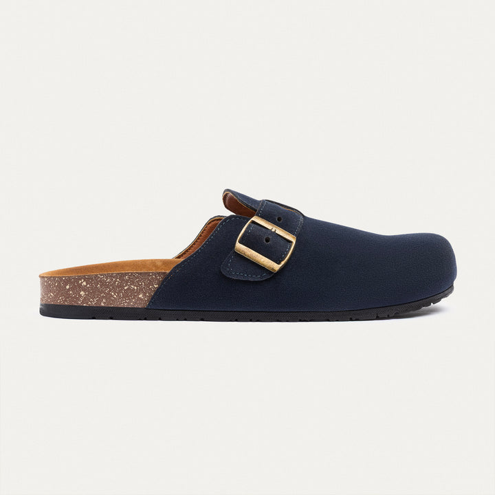 Boston Soft Footbed Suede Leather- Navy Blue