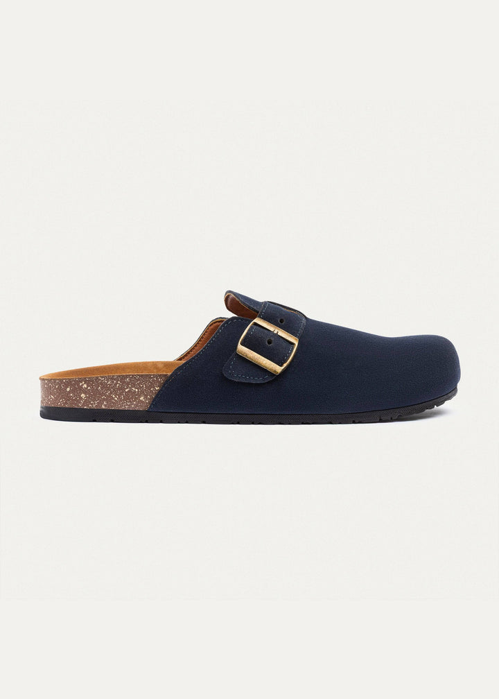 Boston Soft Footbed Suede Leather- Navy Blue