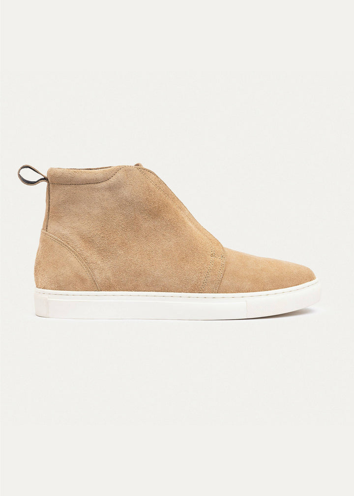 Urban Suede Mid-Top Sneakers | Beige