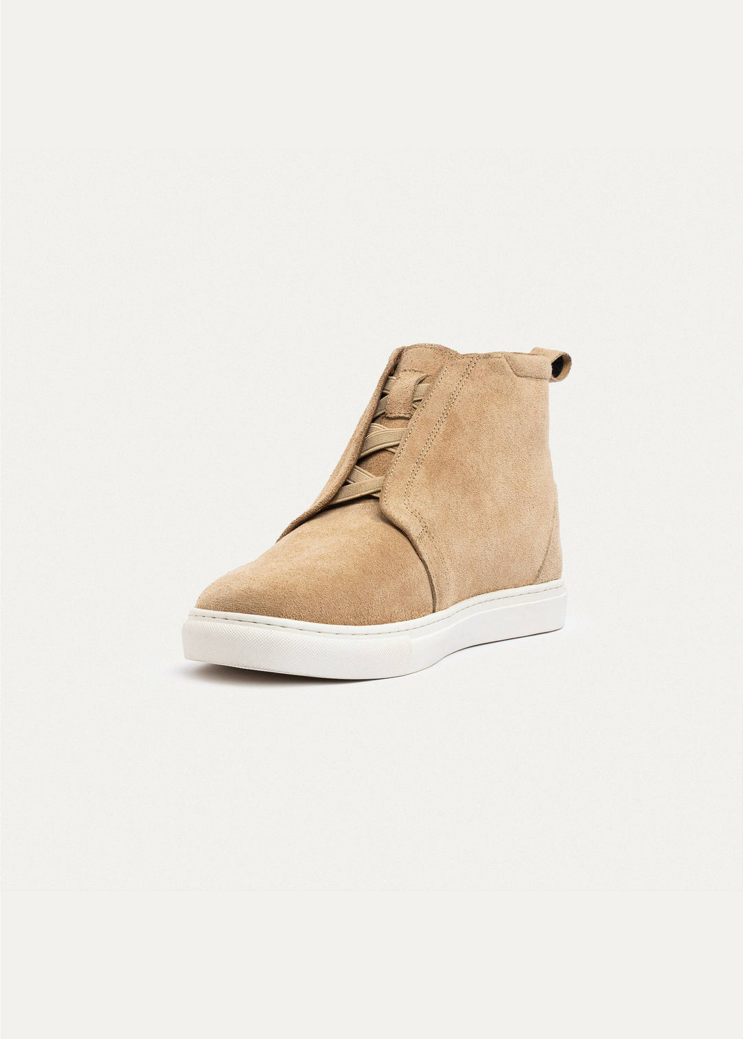 Achilles | Urban Suede Mid-Top Sneakers | Beige