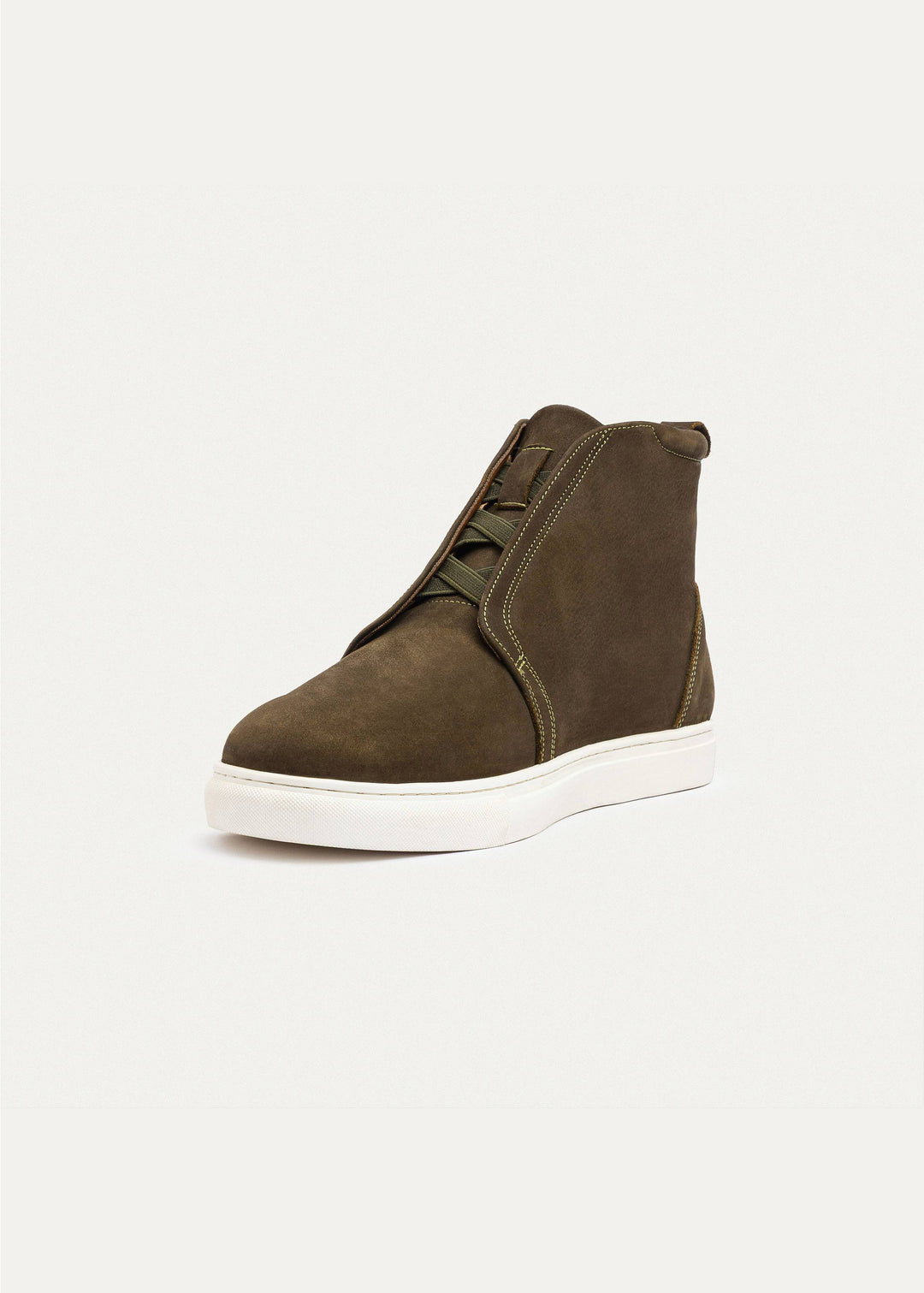 Achilles | Urban Suede Mid-Top Sneakers | Olive