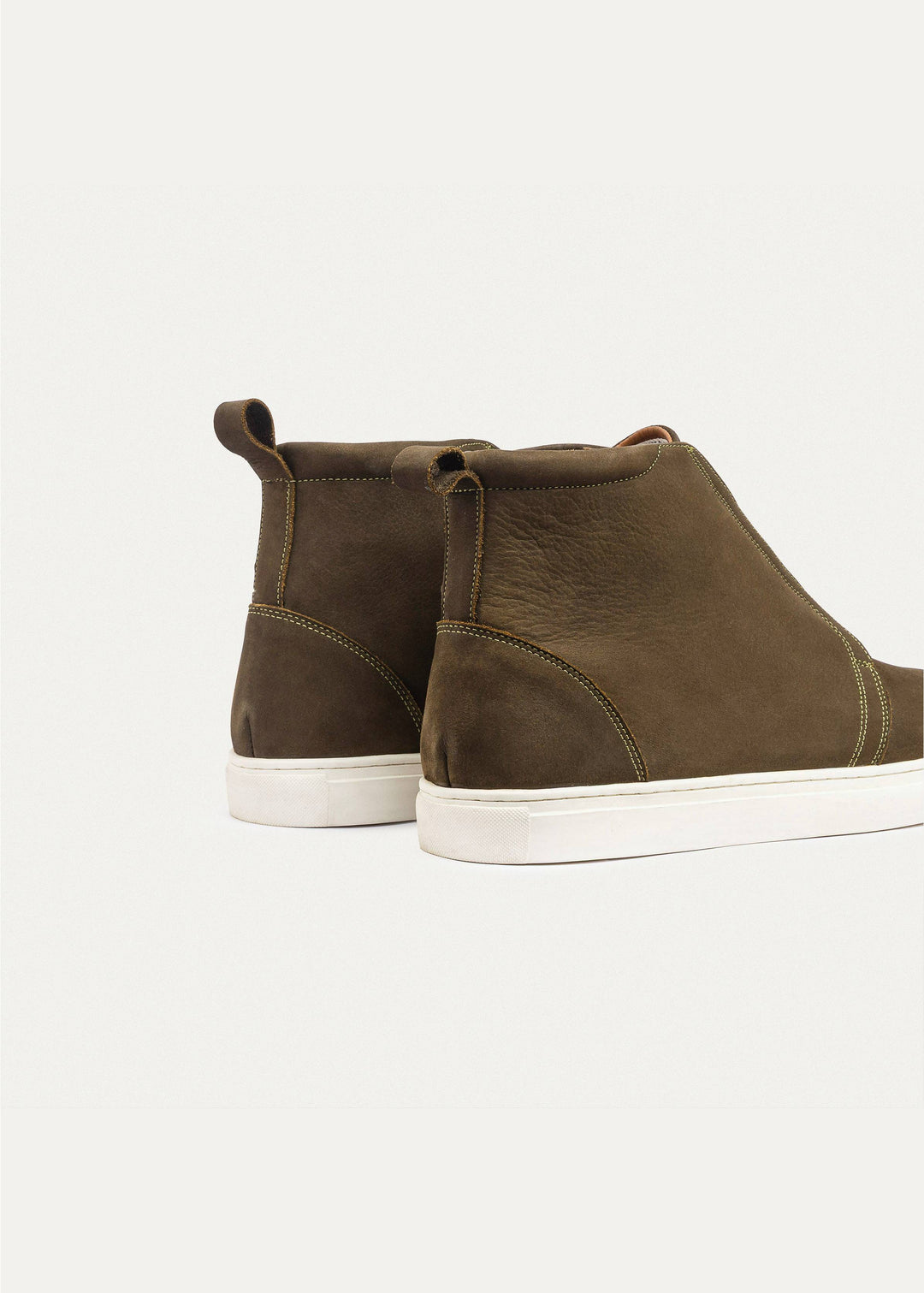 Achilles | Urban Suede Mid-Top Sneakers | Olive