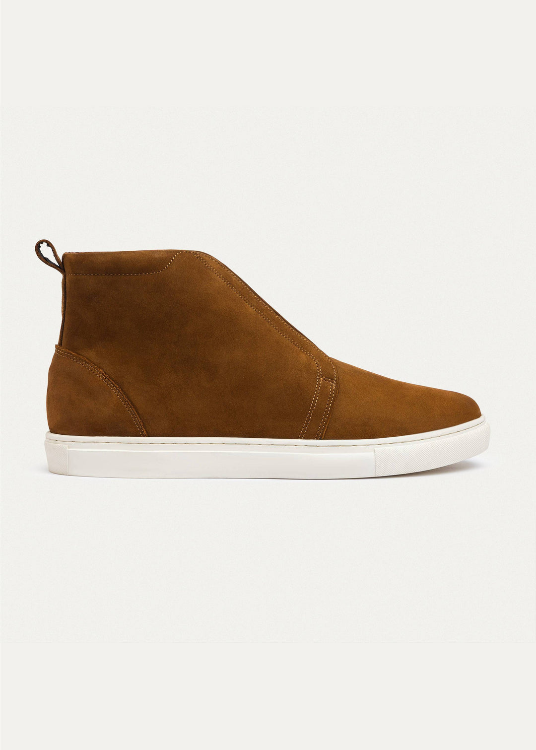 Achilles | Urban Suede Mid-Top Sneakers | Caramel Brown