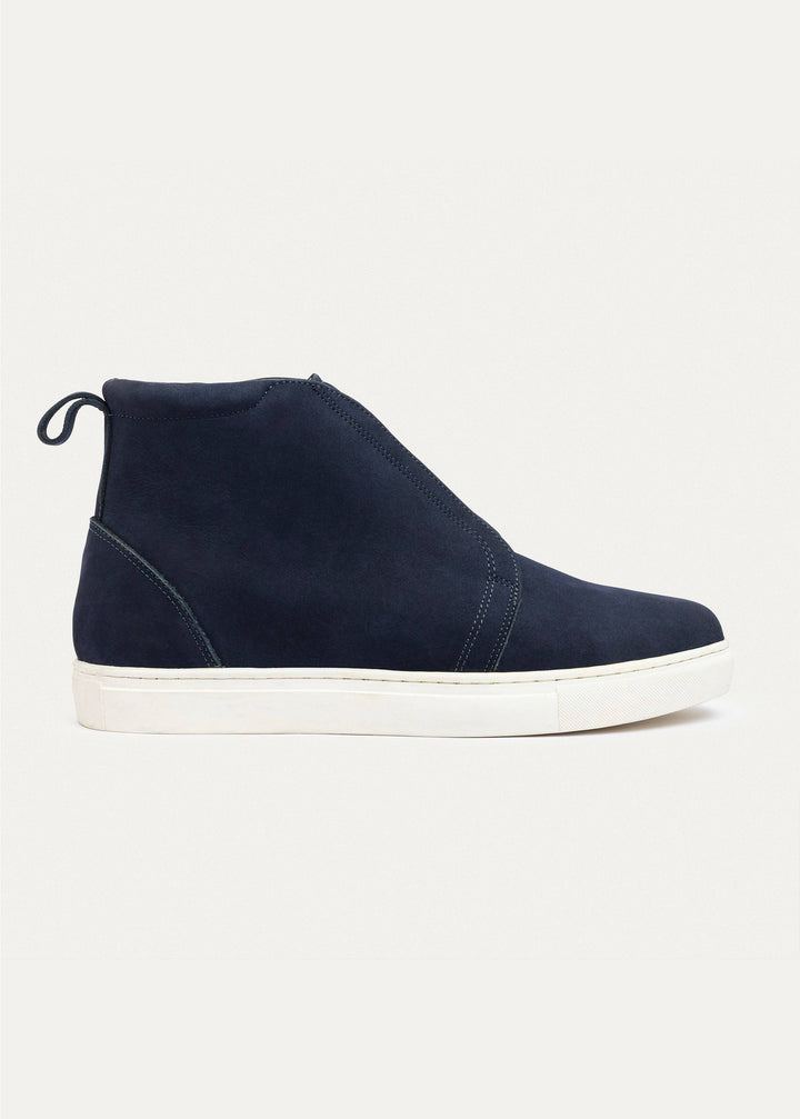 Urban Suede Mid-Top Sneakers | Navy Blue
