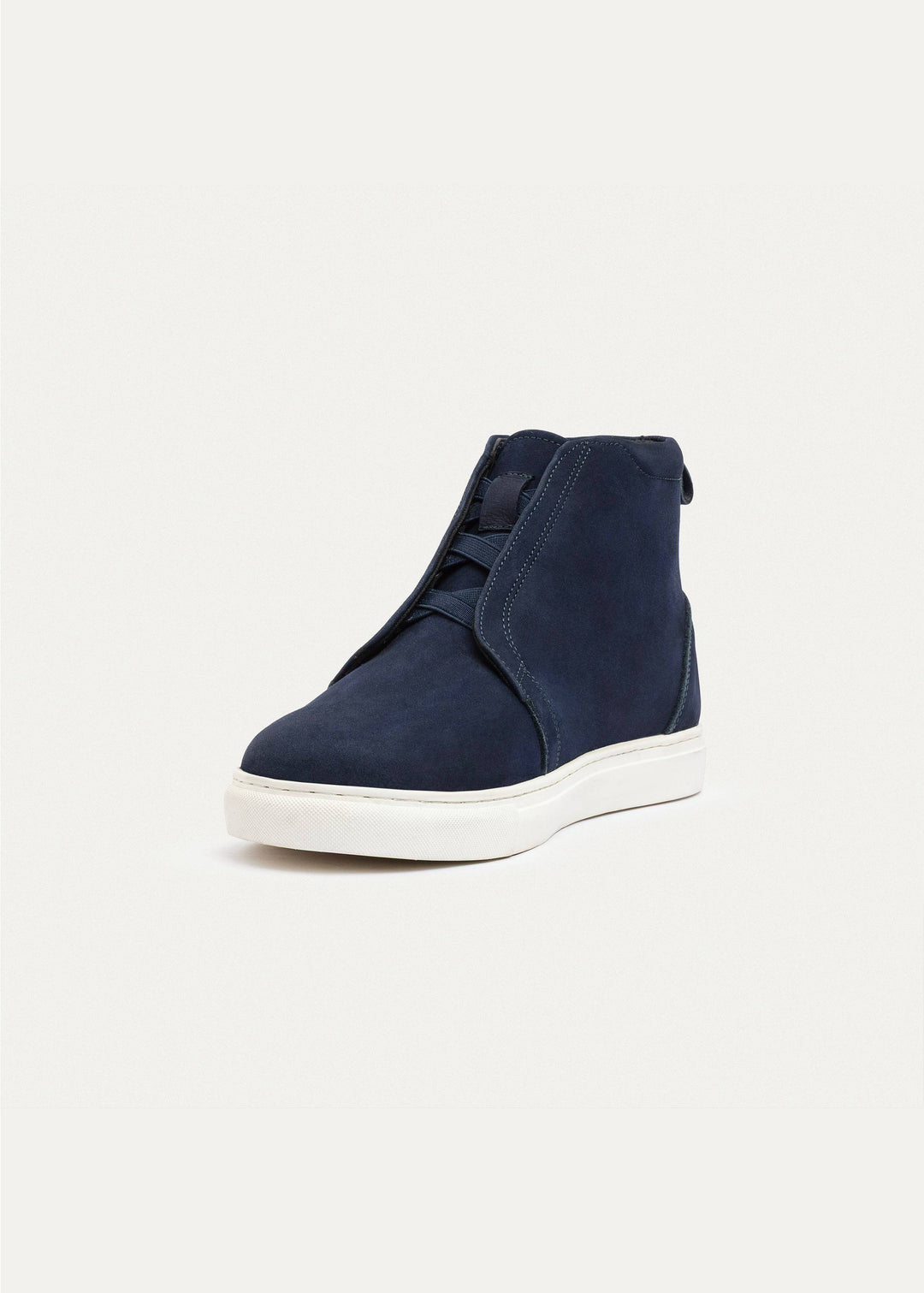 Achilles | Urban Suede Mid-Top Sneakers | Navy Blue