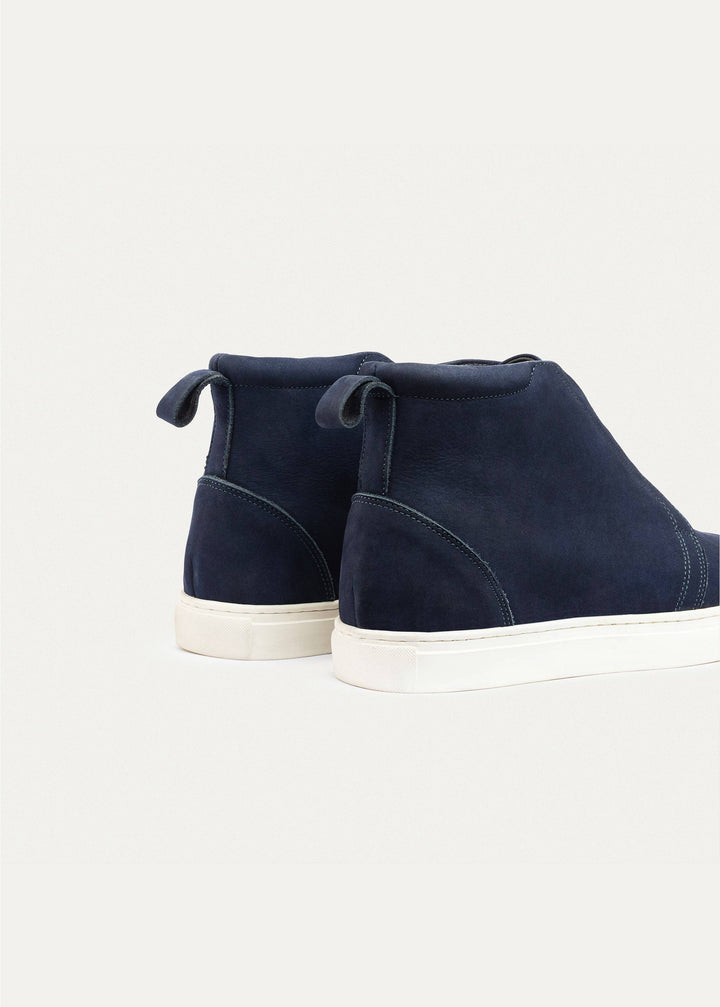 Urban Suede Mid-Top Sneakers | Navy Blue