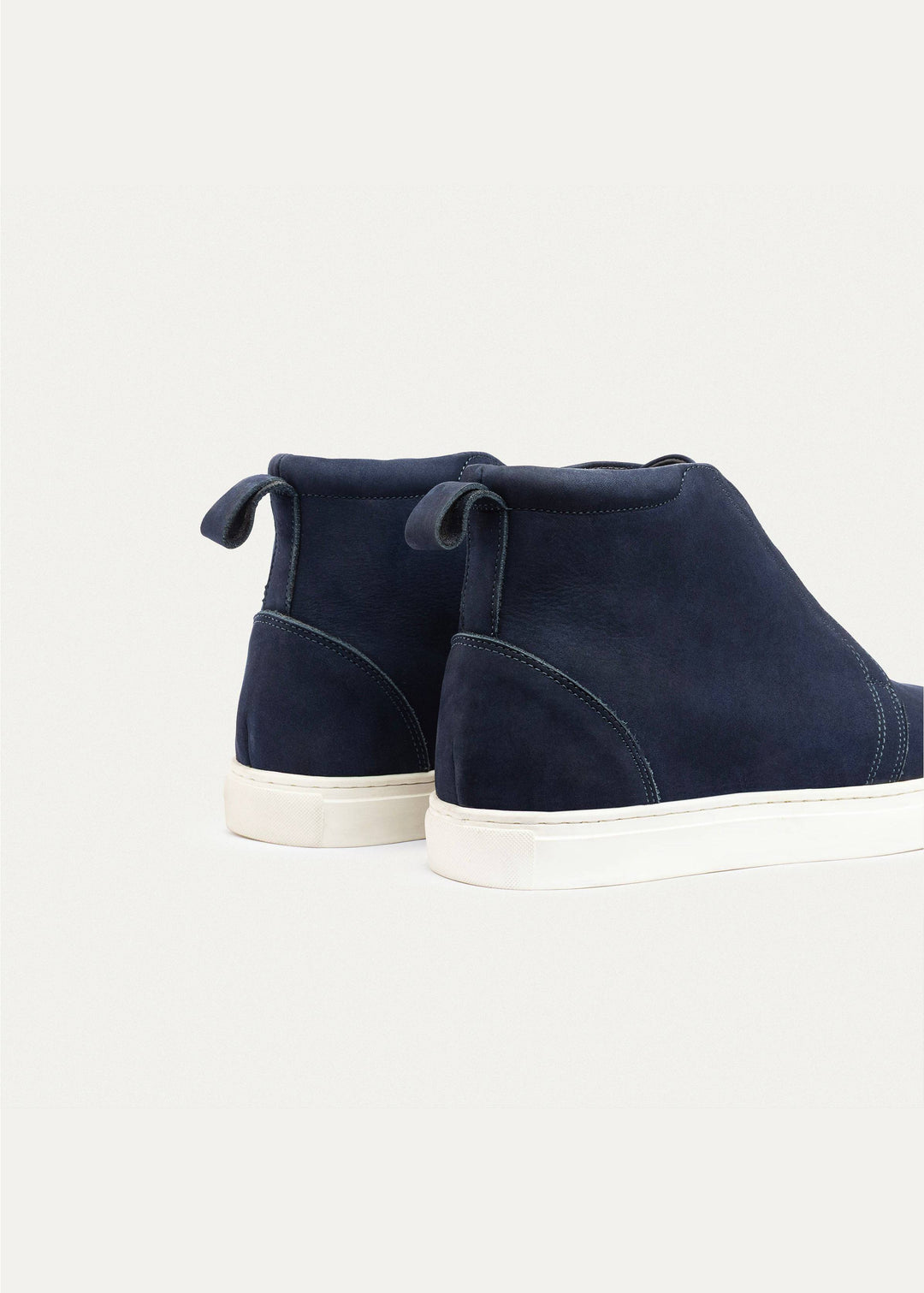 Achilles | Urban Suede Mid-Top Sneakers | Navy Blue