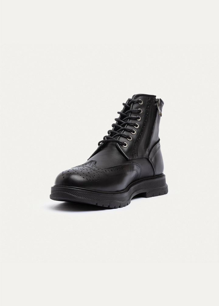 Achilles | Regent Brogue Boots | Black