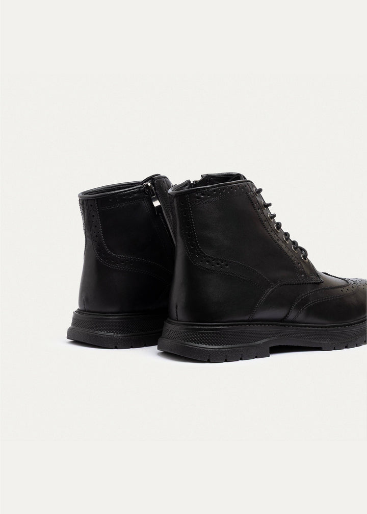 Achilles | Regent Brogue Boots | Black