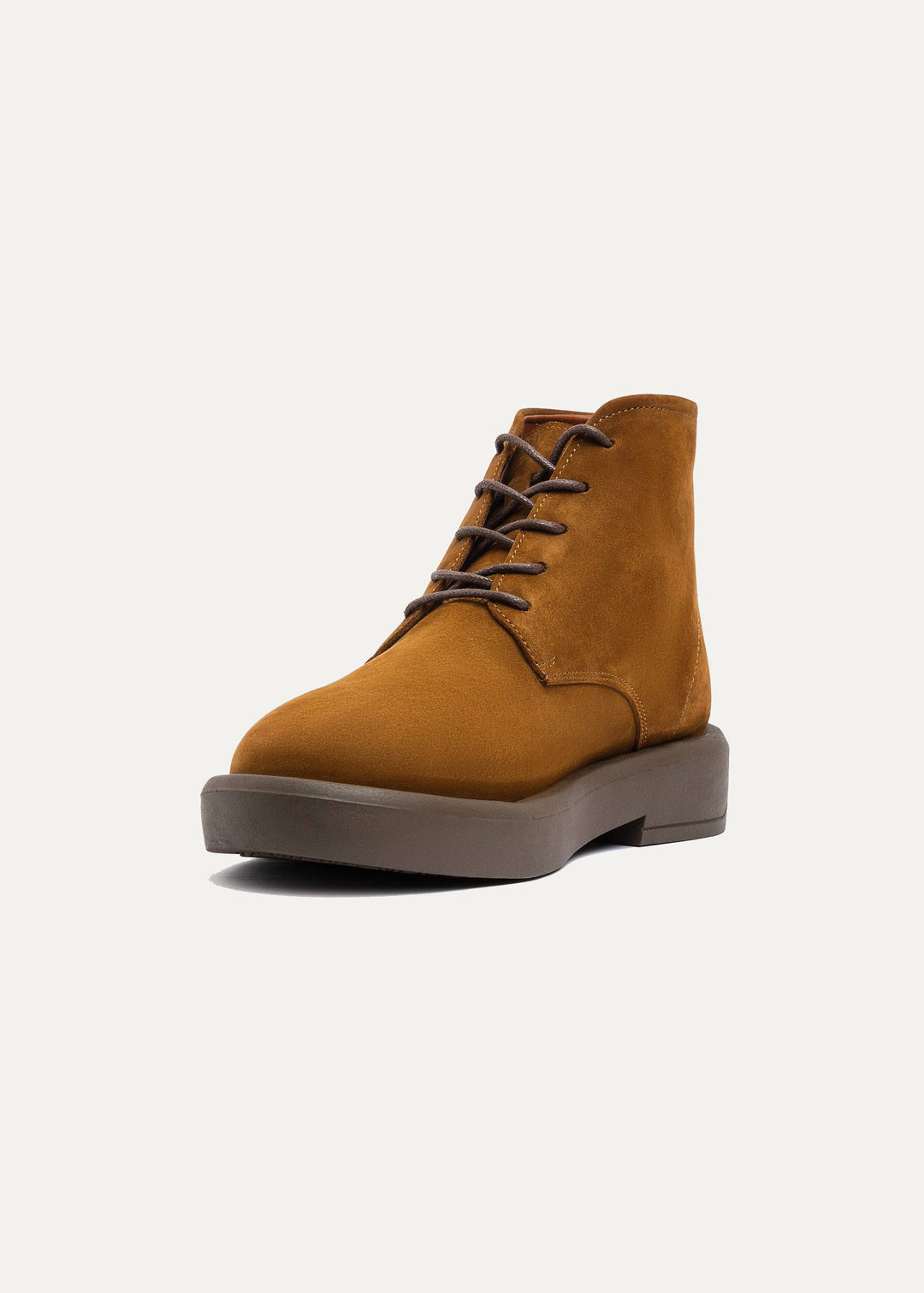 Achilles | Heritage Brogue Leather Boots | Caramel Brown
