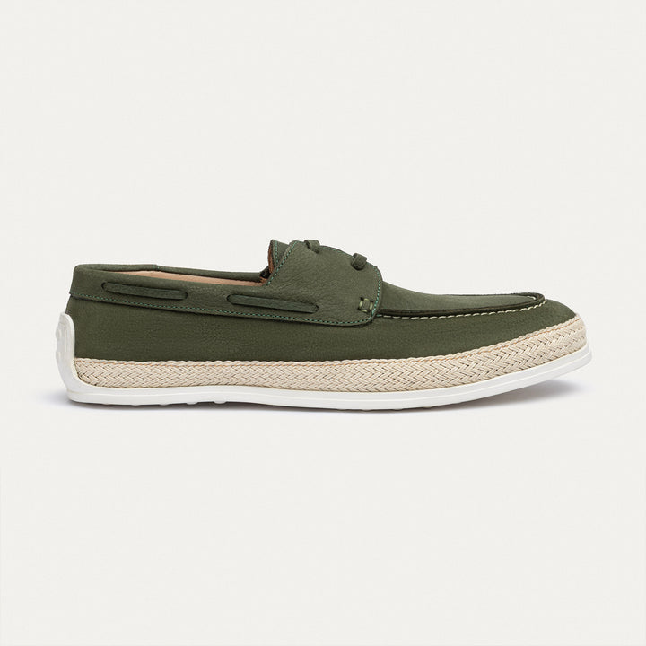Achilles | Dune – Deck-Style Loafers-Olive
