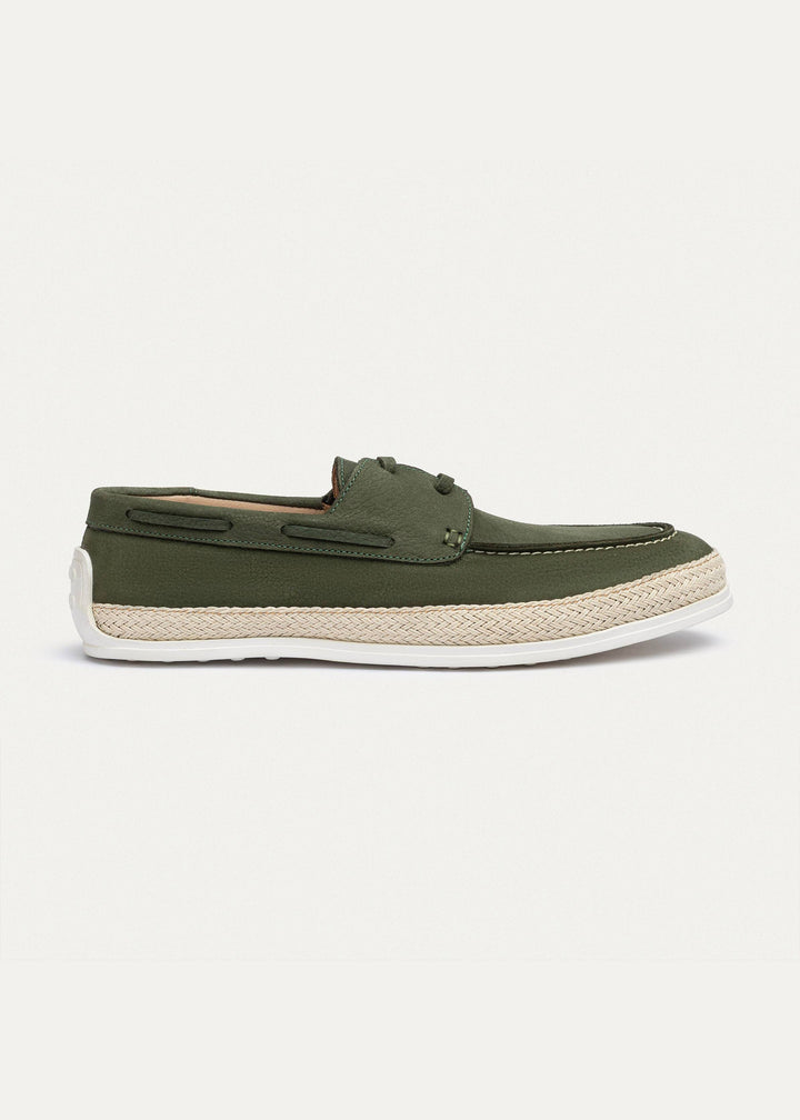 Achilles | Dune â€“ Deck-Style Loafers-Olive