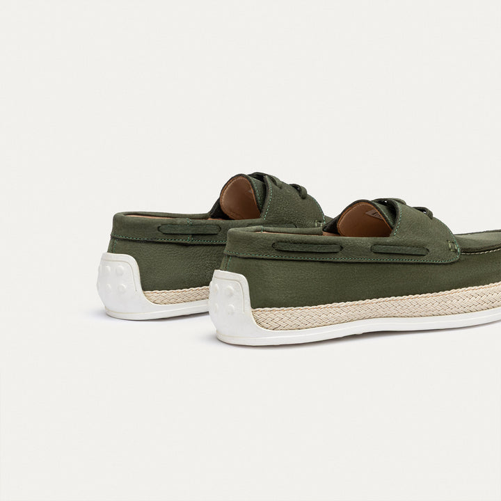 Achilles | Dune – Deck-Style Loafers-Olive