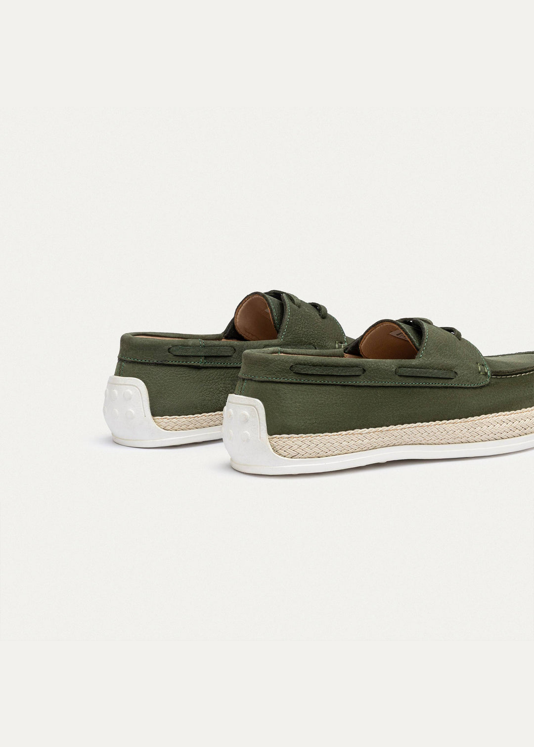 Achilles | Dune â€“ Deck-Style Loafers-Olive