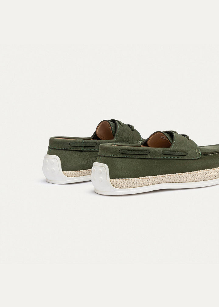 Achilles | Dune â€“ Deck-Style Loafers-Olive