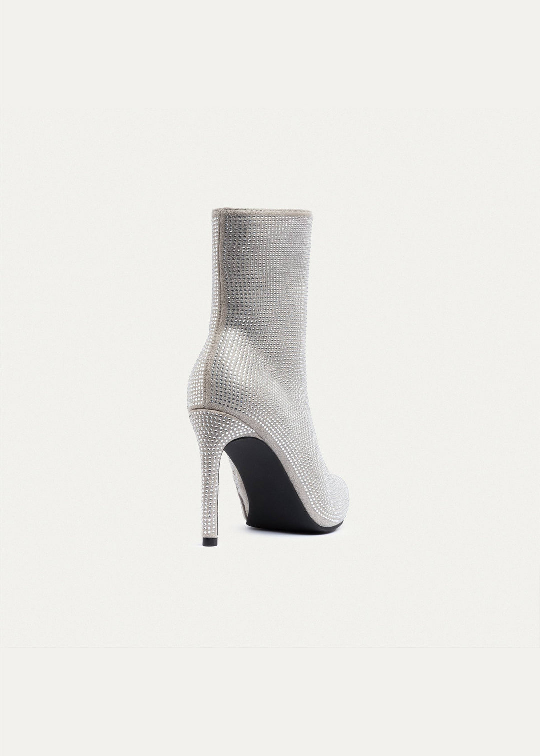 Achilles | Crystal Elegance Ankle Boots | Silver