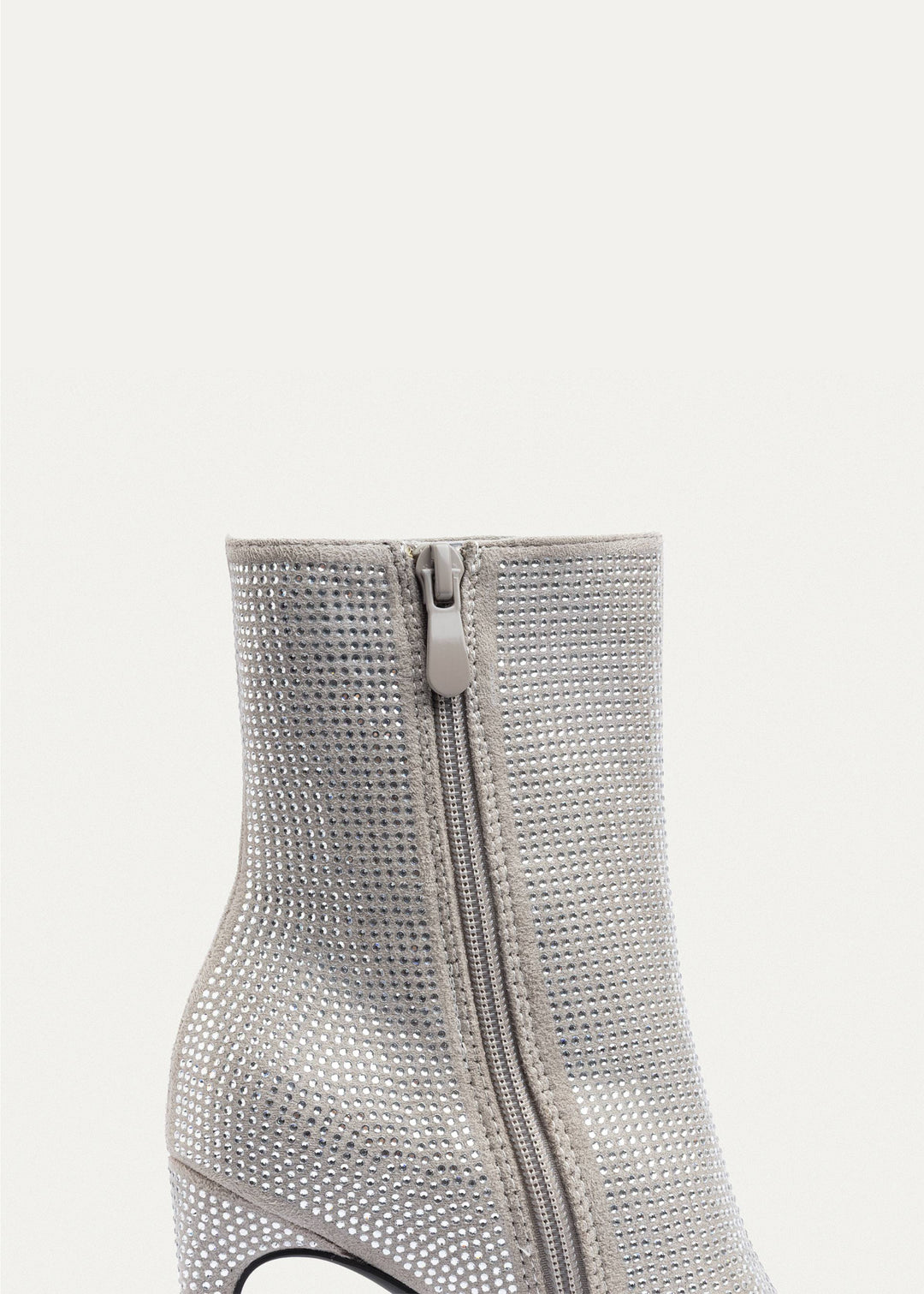 Achilles | Crystal Elegance Ankle Boots | Silver