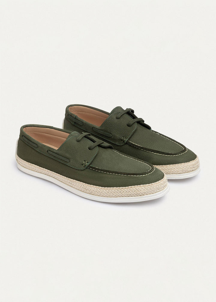 Achilles | Dune â€“ Deck-Style Loafers-Olive