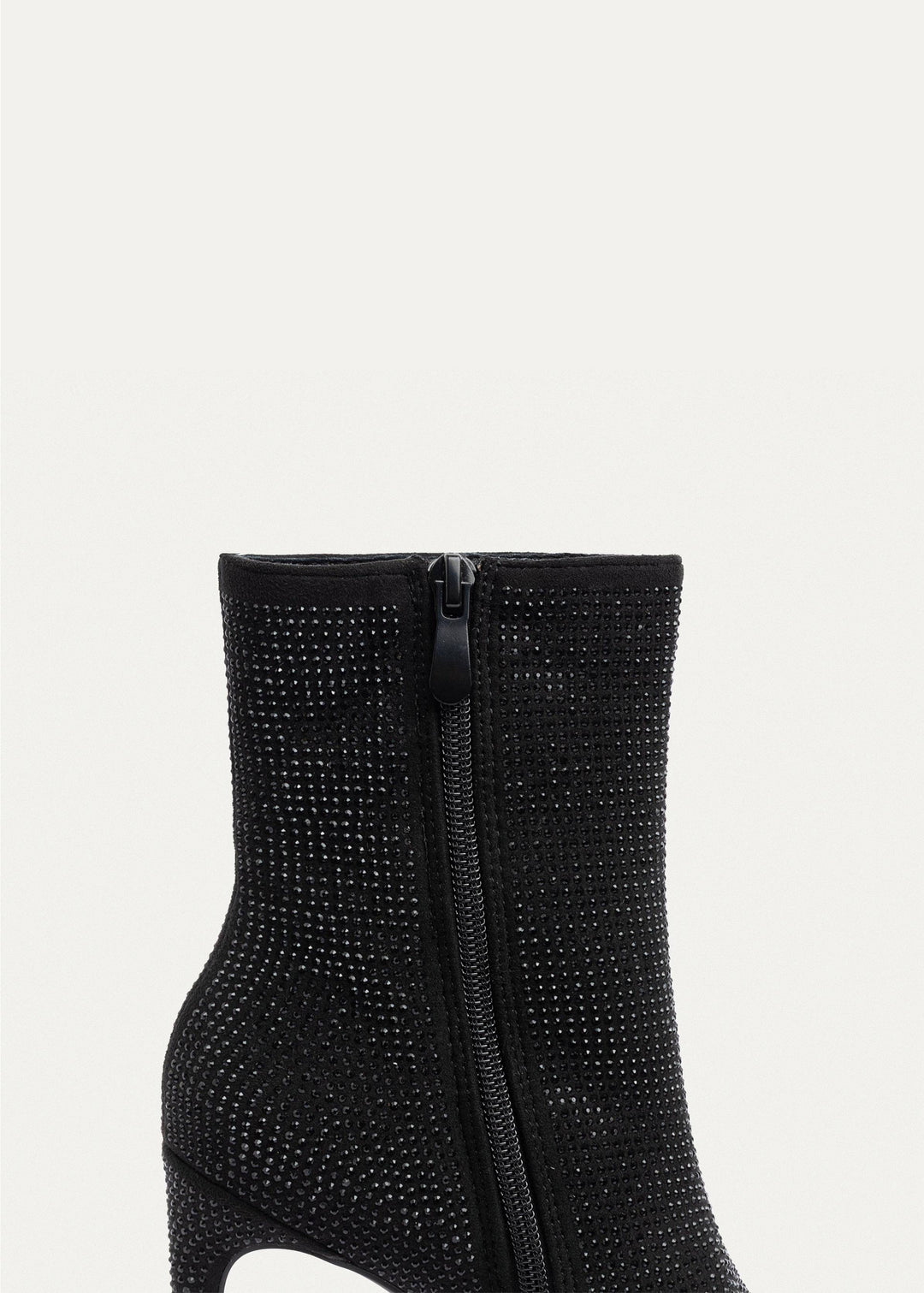 Achilles | Crystal Elegance Ankle Boots | Black