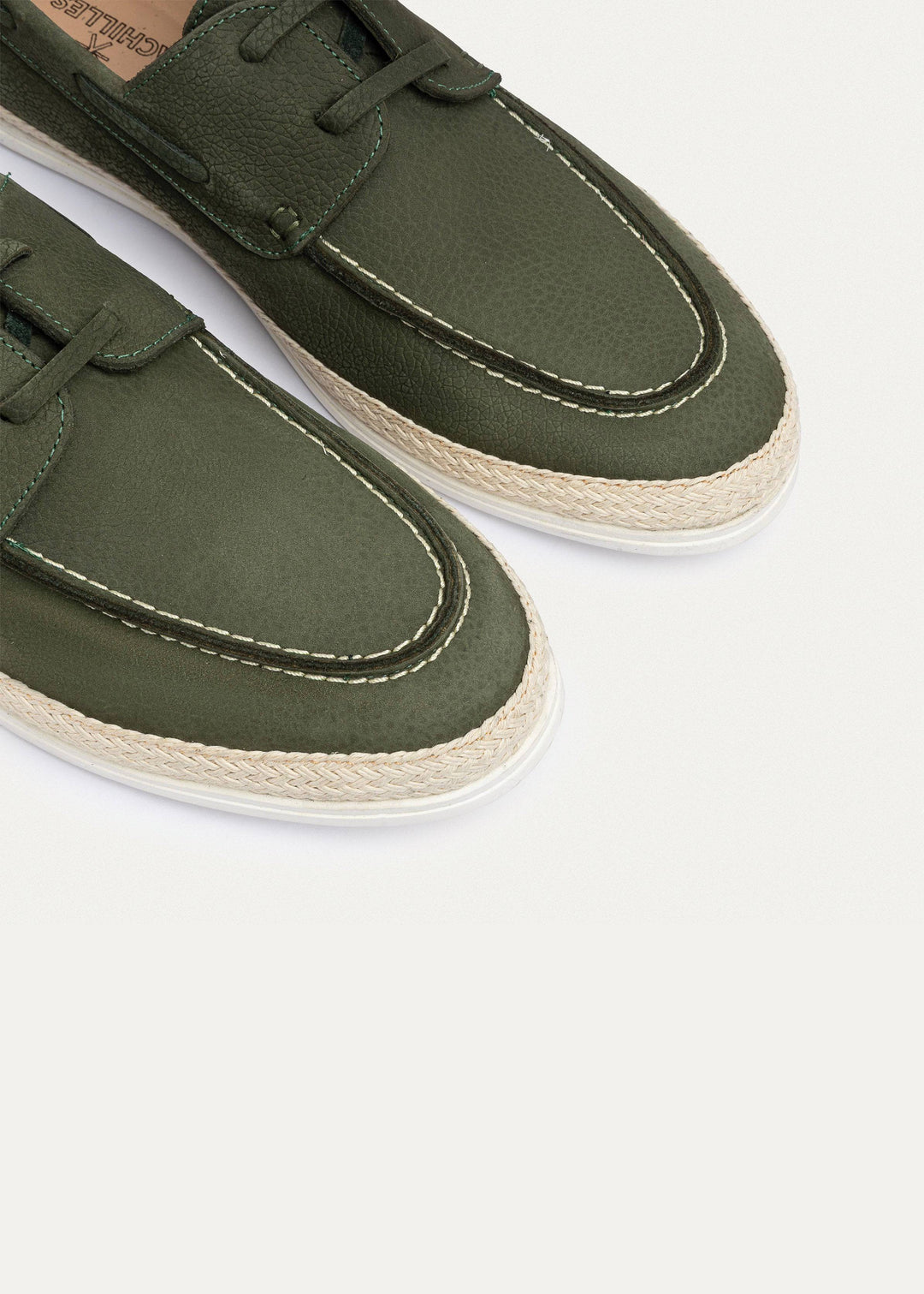 Achilles | Dune â€“ Deck-Style Loafers-Olive