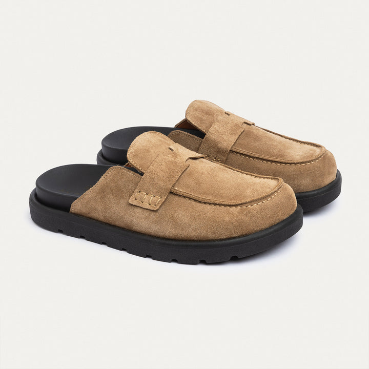 Achilles Suede Slip-On Loafer Mule | Cafe