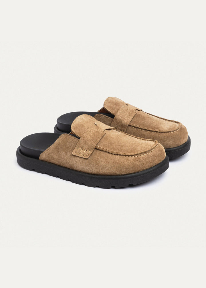 Suede Slip-On Loafer Mule | Cafe
