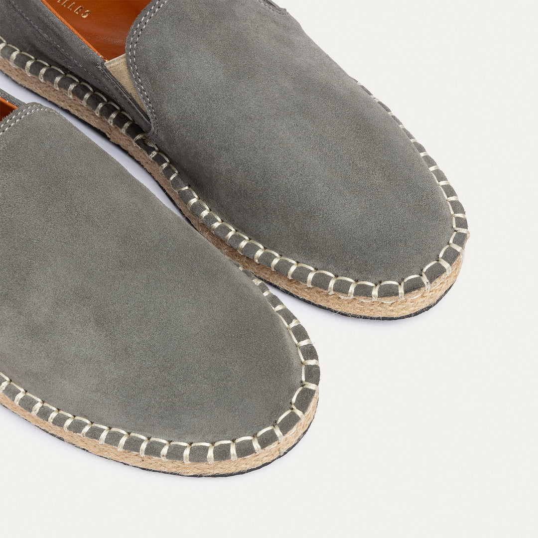 Achilles | Men's Espadrille Suede Edition - Gray