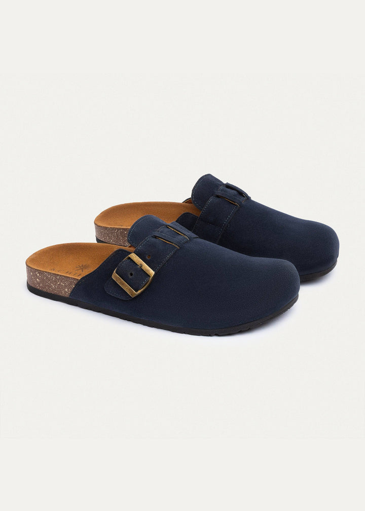 Boston Soft Footbed Suede Leather- Navy Blue