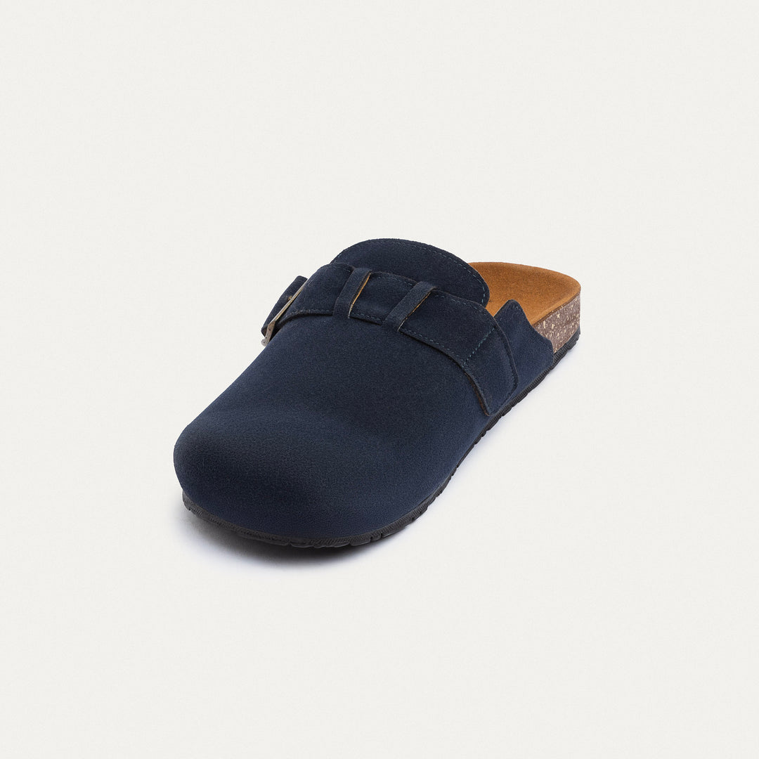 Boston Soft Footbed Suede Leather- Navy Blue
