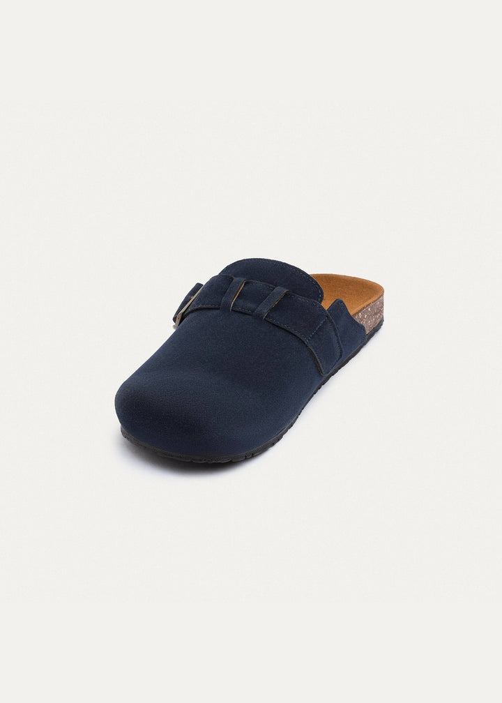 Boston Soft Footbed Suede Leather- Navy Blue