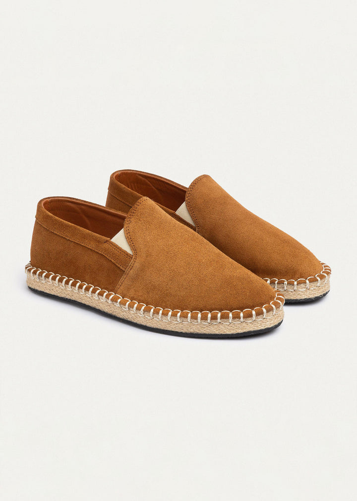 Achilles | Men's Espadrille Suede Edition - Light Brown