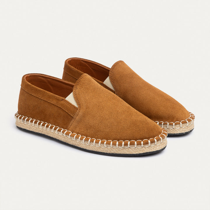 Achilles | Men's Espadrille Suede Edition - Light Brown
