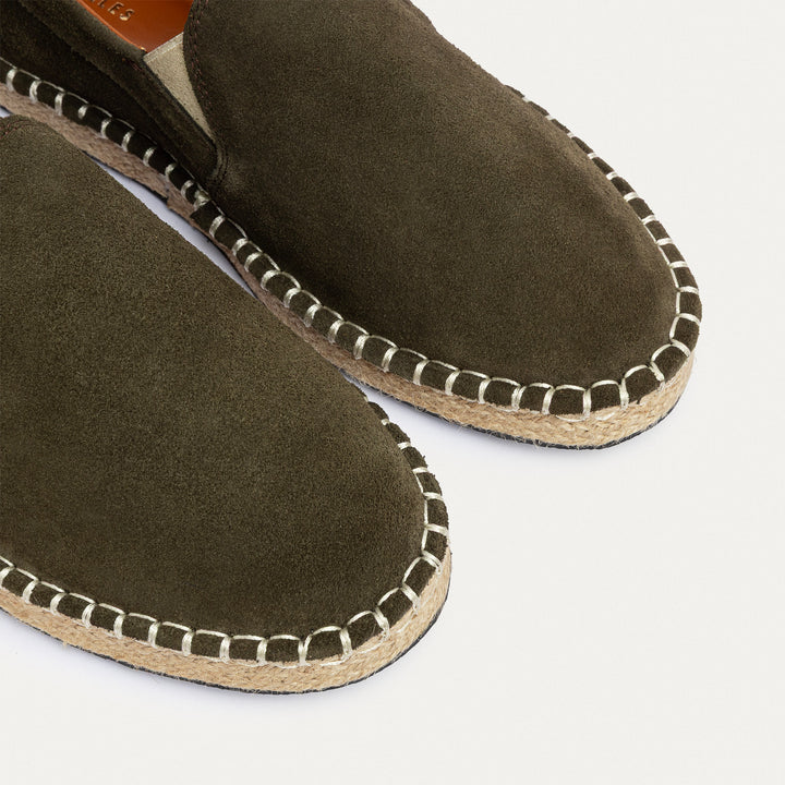 Achilles | Men's Espadrille Suede Edition - Olive