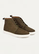Urban Suede Mid-Top Sneakers | Olive
