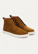 Urban Suede Mid-Top Sneakers | Caramel Brown