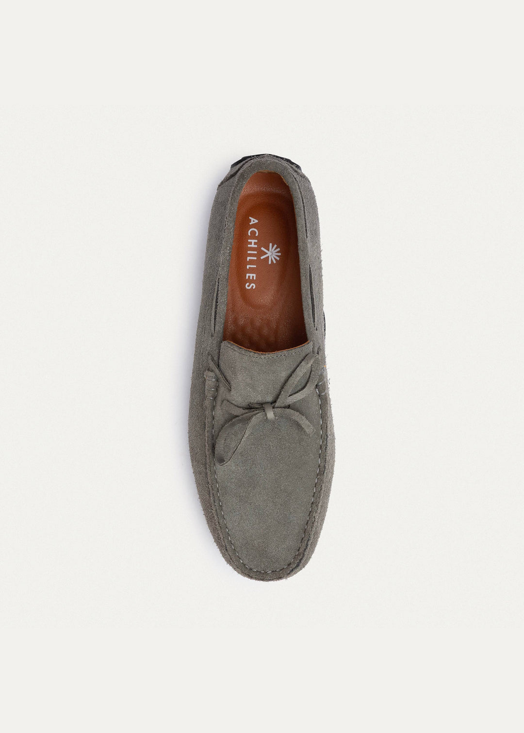 Achilles | Harbor Classic Men’s Leather Boat Shoes  - Gray
