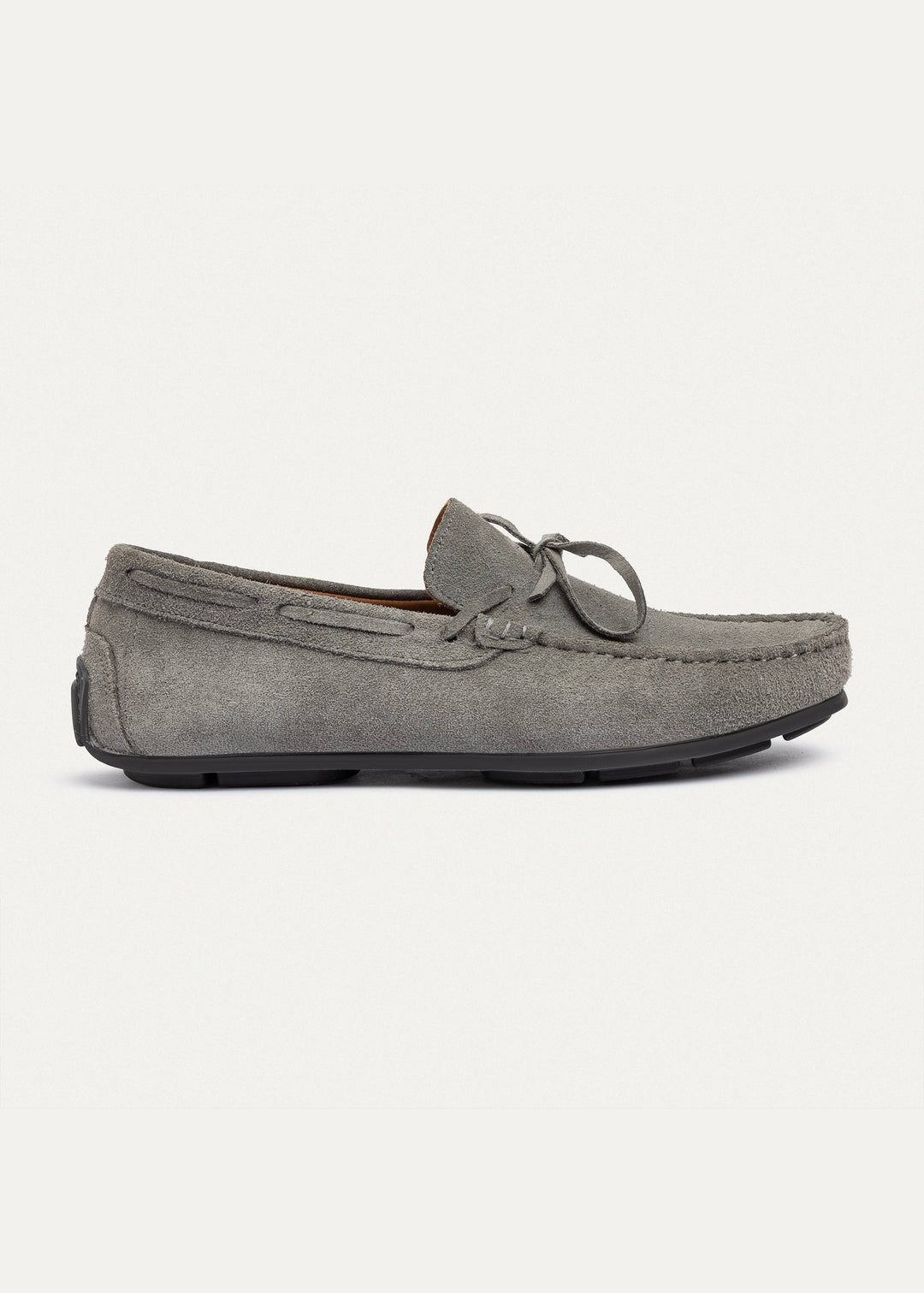 Achilles | Harbor Classic Men’s Leather Boat Shoes  - Gray