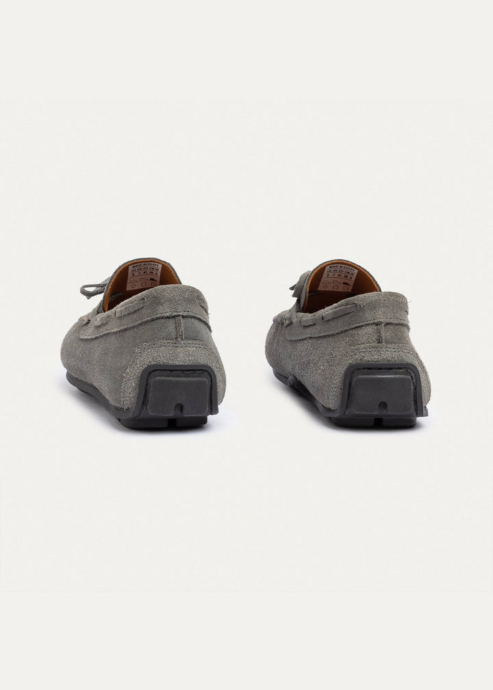 Harbor Classic Men’s Leather Boat Shoes | Gray