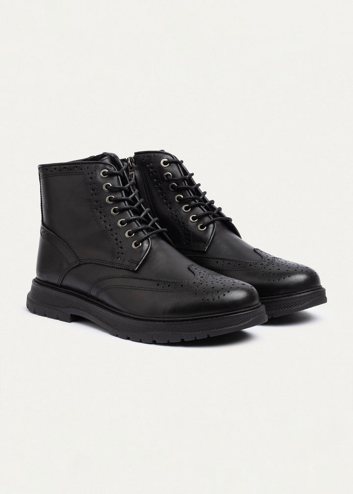 Achilles | Regent Brogue Boots | Black