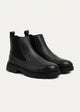 Stride Pebbled Leather Chelsea Boots | Black