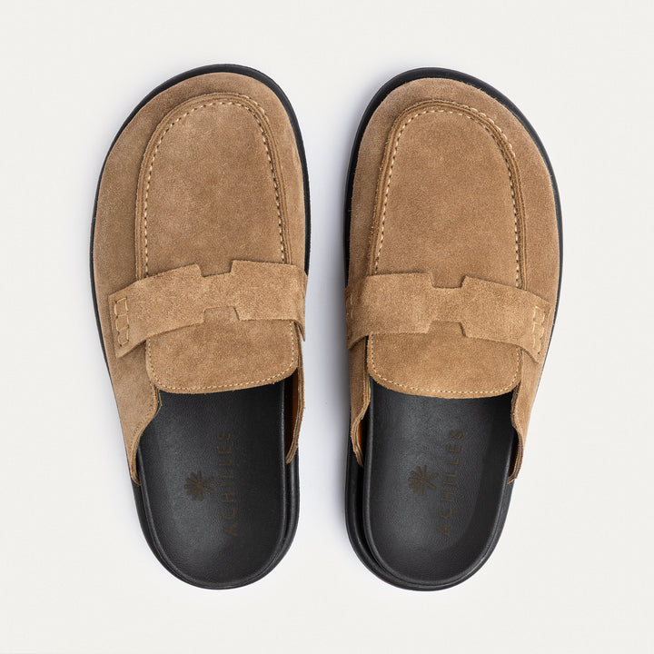 Achilles Suede Slip-On Loafer Mule | Cafe