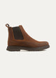 Dual Genuine Leather Chelsea Boots | Brown