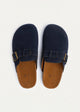 Boston Soft Footbed Suede Leather | Navy Blue