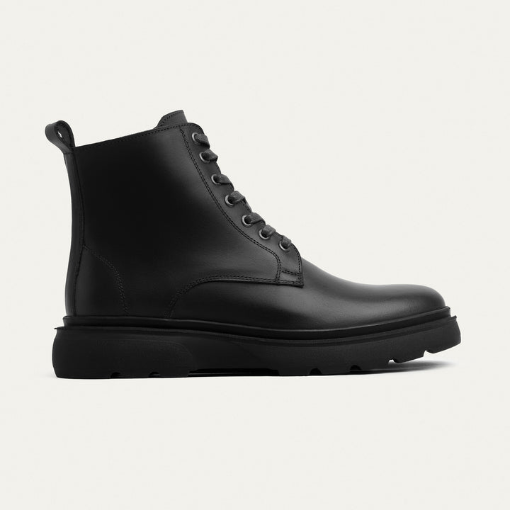 The Stompers Genuine Leather Half Boots - Black