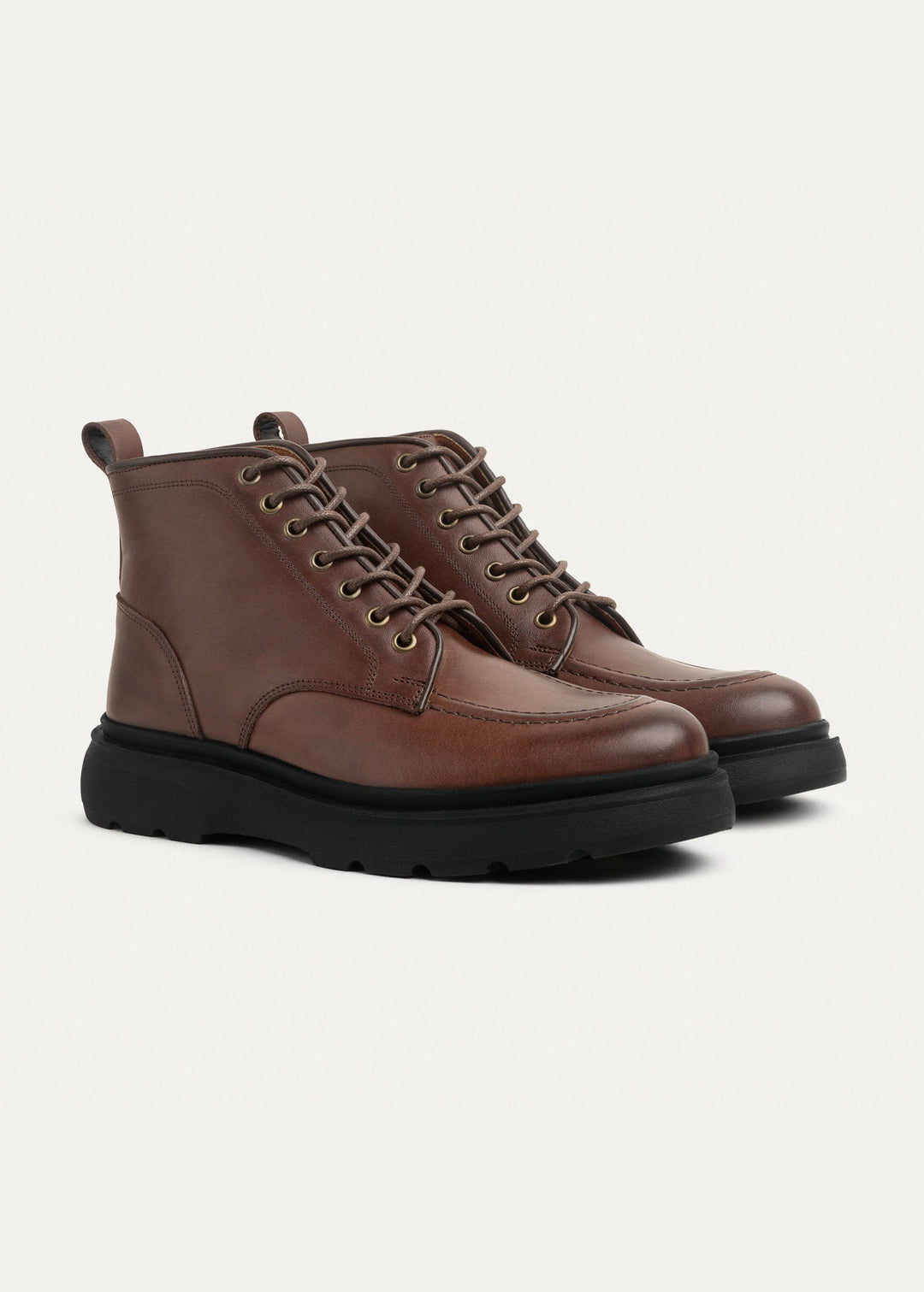 The Ranger Genuine Leather Half Boots - Brown
