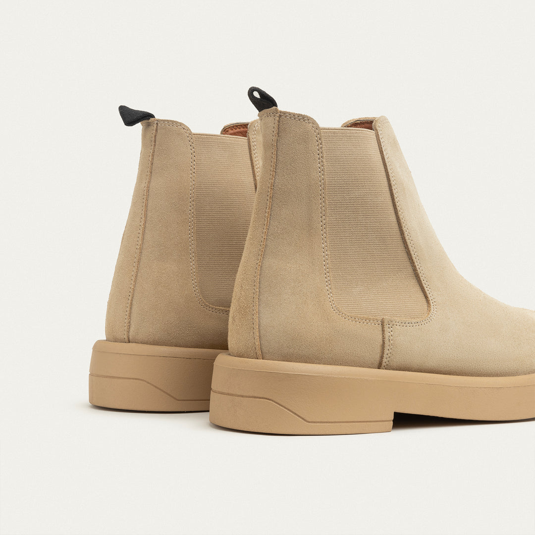 Rustic Luxe Chelsea Boots- Beige