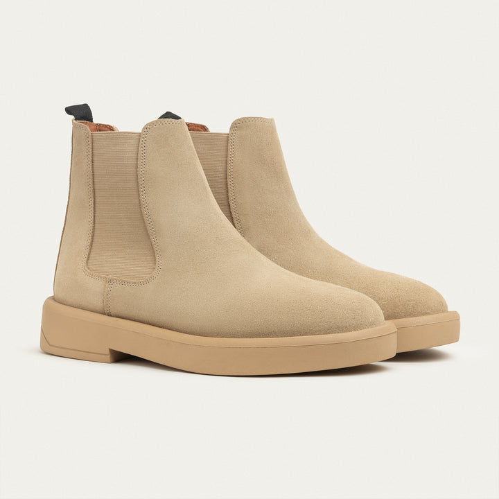 Rustic Luxe Chelsea Boots- Beige